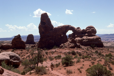 Balanced Rock in the Fiery Furnace, Arches National Park, Utah