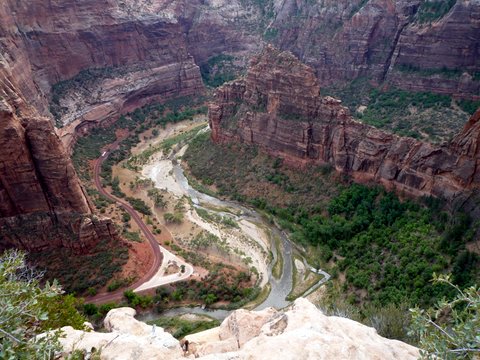 View from Angel's Landing Trail, Zion Canyon National Park, UT