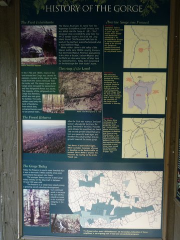 History poster, Mianus River Gorge, Westchester County, NY