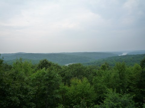 Scenic view from Leatherman Loop, Ward Pound Ridge Reservation, Westchester County, NY