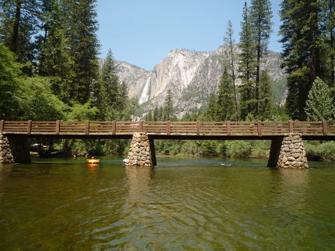 Bridge over the Merced River, Yosemite National Park, California
