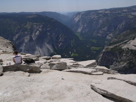 Yosemite Valley, from top of Half Dome, Yosemite National Park, California
