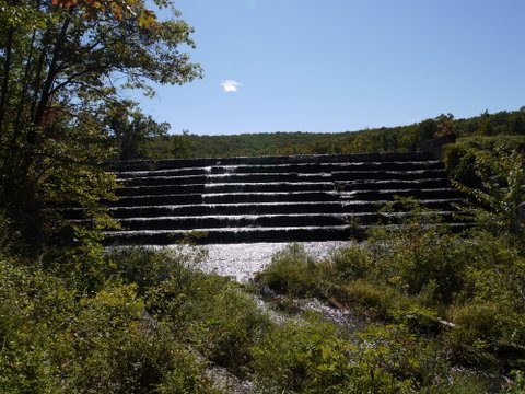 Spillway of Aleck Meadow Reservoir, Black Rock Forest, Orange County, New York