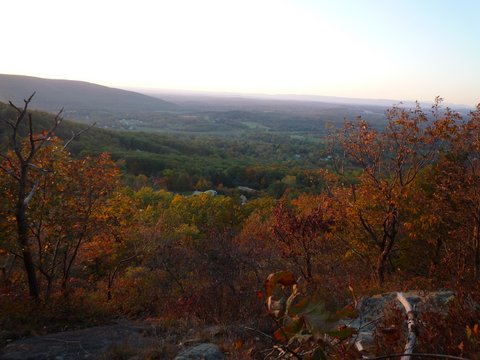 Scenic view from Sackett Trail, Black Rock Forest, Orange County, New York