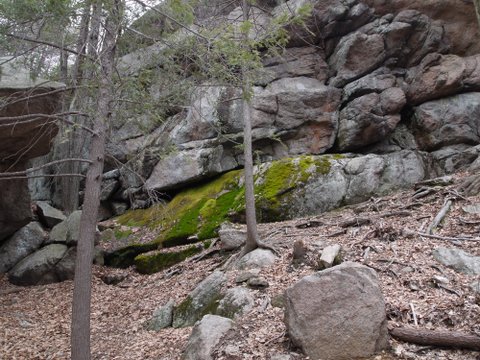 Rock wall along the Long Path, Harriman State Park, NY