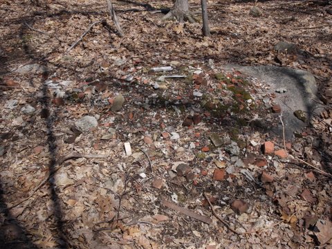 Debris on Nelsonville Trail, Hudson Highlands State Park, NY