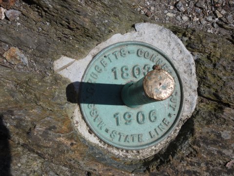 Highest Point in Connecticut, on slope of Mt. Frissell