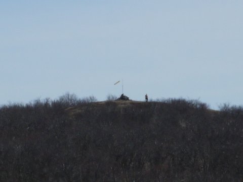 Closeup of peak of Mt. Brace, NY
