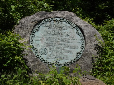 Daughters of American Revolution Plaque, Lakeville-Ironworks Trail, Sterling Forest State Park, NY