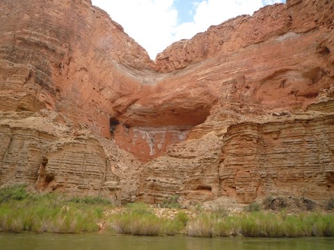 One of Triple Alcoves, Mile 47, Colorado River, Grand Canyon