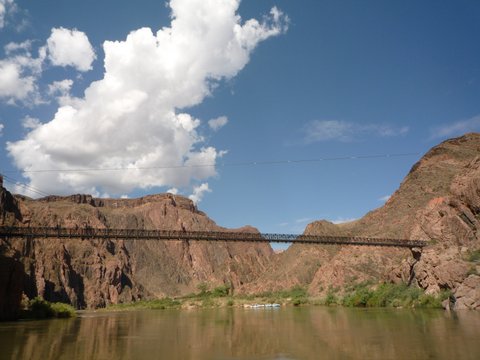 Kaibab Suspension Bridge, Mile 88, Colorado River, Grand Canyon
