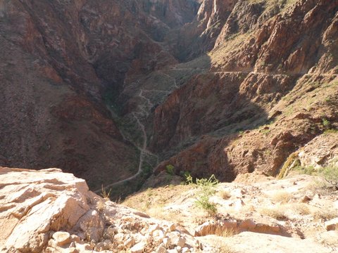 Switchbacks on the Bright Angel Trail, Grand Canyon