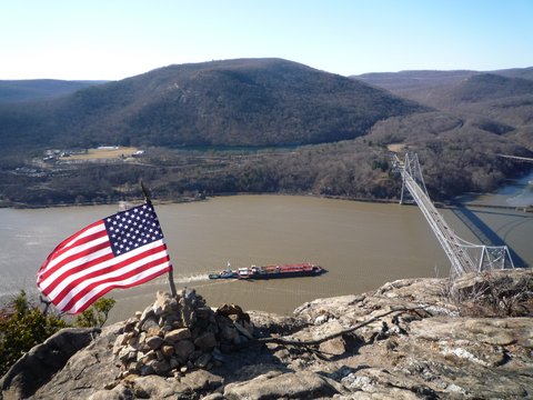 Bear Mountain Bridge, Viewed from Anthony's Nose, Hudson Highlands State Park, NY