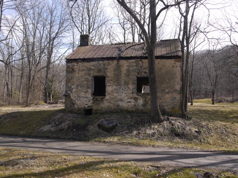 Old building beside Columbia Trail, Hunterdon or Morris County, NJ
