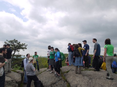 JOC Hikers at Wyanockie High Point, Norvin Green State Forest, NJ