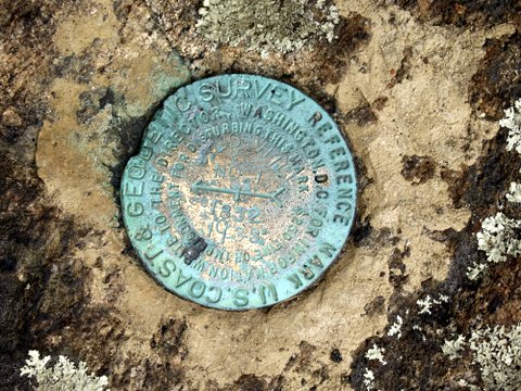 U.S. Coast & Geodetic Survey reference mark, Bald Hill, Fishkill, NY