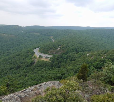 US 9W, as seen from Butter Hill, Storm Mountain State Park, NY