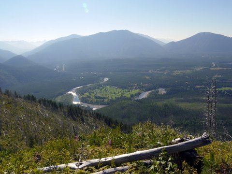 Flathead River from Apgar Lookout Trail, Glacier National Park, Montana