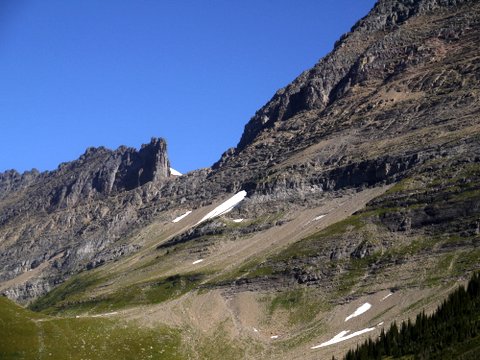 Arête and Gem Glacier, seen from the Highline Trail, Glacier National Park, Montana