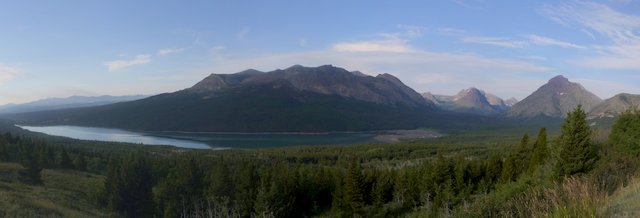View from a pullout on Route 49, outside Glacier National Park, Montana