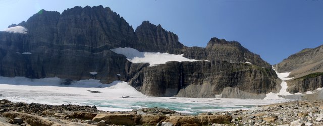 Upper Grinnell Lake, Gem Glacier, and Salamander Glacier; Glacier National Park, Montana