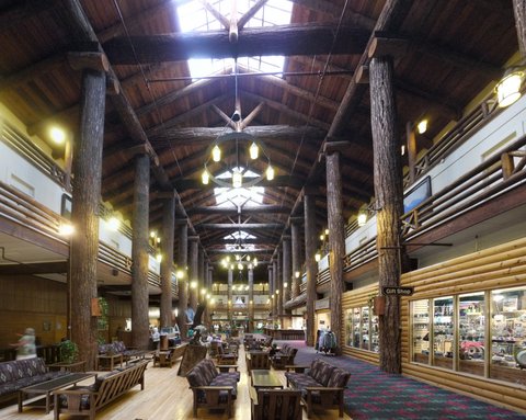 Interior of Glacier Park Lodge, East Glacier Park, Montana