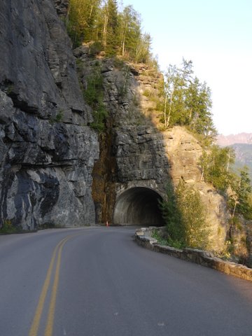 West-side tunnel, Going-to-the-Sun Road, Glacier National Park, Montana