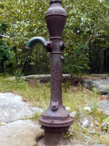 Spout and shaft of cast iron pump, Ward Pound Ridge Reservation, Westchester County, NY
