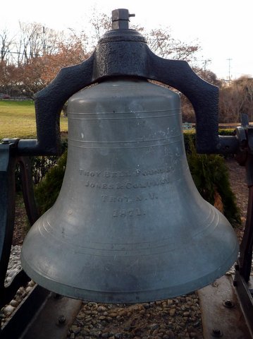 1871 Bell from Troy Bell Foundry, at Paterson Great Falls National Historical Park, New Jersey