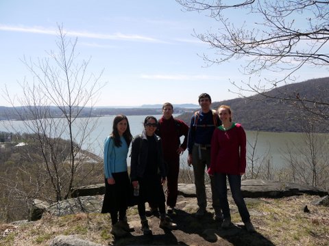 Posing at a Scenic View, Hudson River from Camp Smith Trail, Hudson Highlands State Park