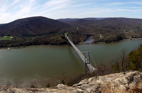 Bear Mountain and Bridge, from Anthony's Nose, Camp Smith Trail, Hudson Highlands State Park, NY