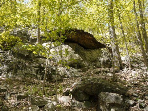 Rock ledge, Appalachian Trail, Putnam County, NY