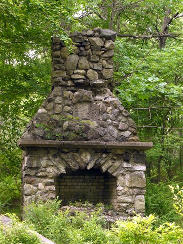 CCC campsite fireplace at Pine Meadow Lake, Harriman State Park, Rockland County, NY