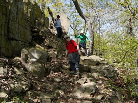 Descending the Long Path, Palisades Interstate Park, Rockland County, New York