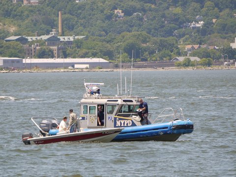 NYPD Patrol Boat, Lower New York Bay, New York