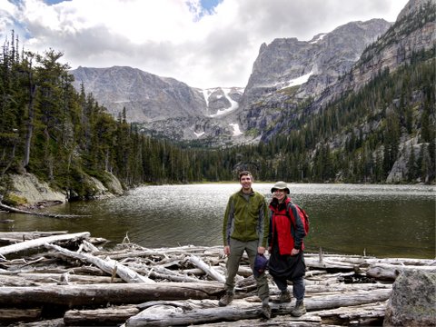 Charlie & Batya at Odessa Lake, Rocky Mountain National Park, Colorado