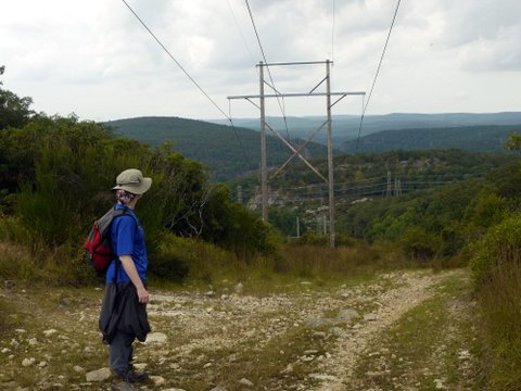 Powerline easement on Suffern-Bear Mountain Trail, Harriman State Park, Rockland County, New York