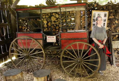 Old wagon, Morse Farm Maple Sugarworks, Montpelier, Washington County, Vermont