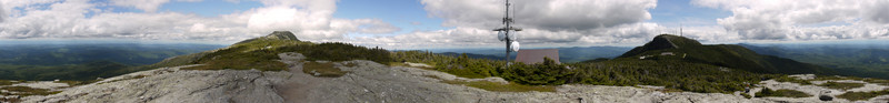 360-degree panorama, Mt. Mansfield, Chittenden County, Vermont