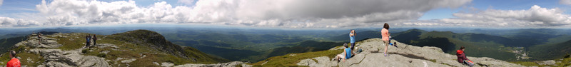 360-degree panorama from the summit, Mt. Mansfield, Chittenden County, Vermont