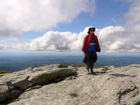 Batya at the summit, Mt. Mansfield, Chittenden County, Vermont