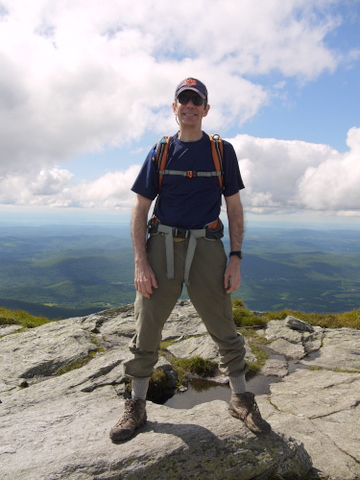 Charlie at the summit, Mt. Mansfield, Chittenden County, Vermont