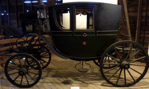 1890 Million-Guiet Berlin coach, Shelburne Museum, Shelburne, Chittenden County, Vermont