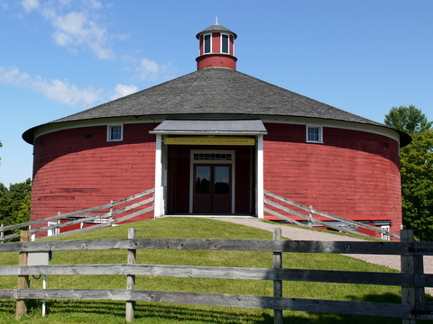 Round barn, Shelburne Museum, Shelburne, Chittenden County, Vermont