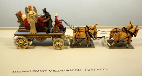 Sleeping Beauty Tableau Wagon in Roy Arnold's Miniature Parade, Shelburne Museum, Shelburne, Chittenden County, Vermont