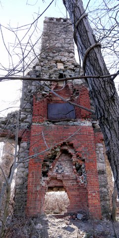 Chimney of Slyke Castle, Ramapo Mountain State Park, Bergen & Passaic Counties, New Jersey
