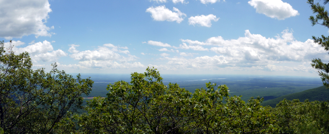 Panorama from Boulder Rock, Kaaterskill Wild Forest, Greene County, New York