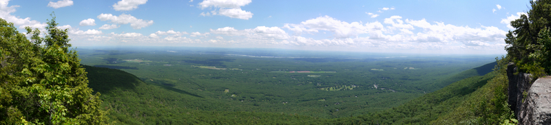 Panorama of Hudson River Valley, Kaaterskill Wild Forest, Greene County, New York