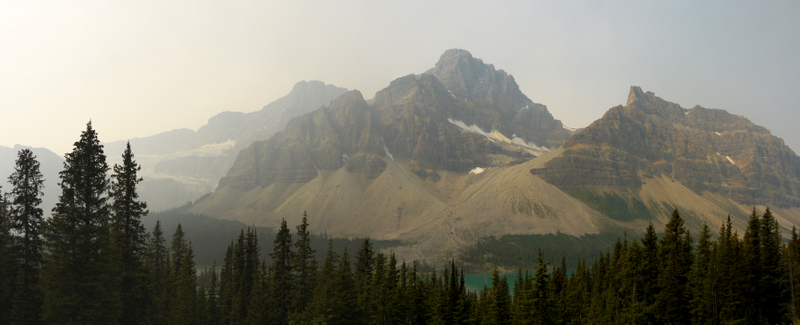 Crowfoot Mountain and Crowfoot Glacier, Banff National Park, Alberta, Canada