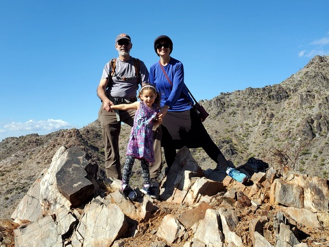 Climbing RJ Peak, Phoenix Mountain Preserve, Phoenix, Arizona